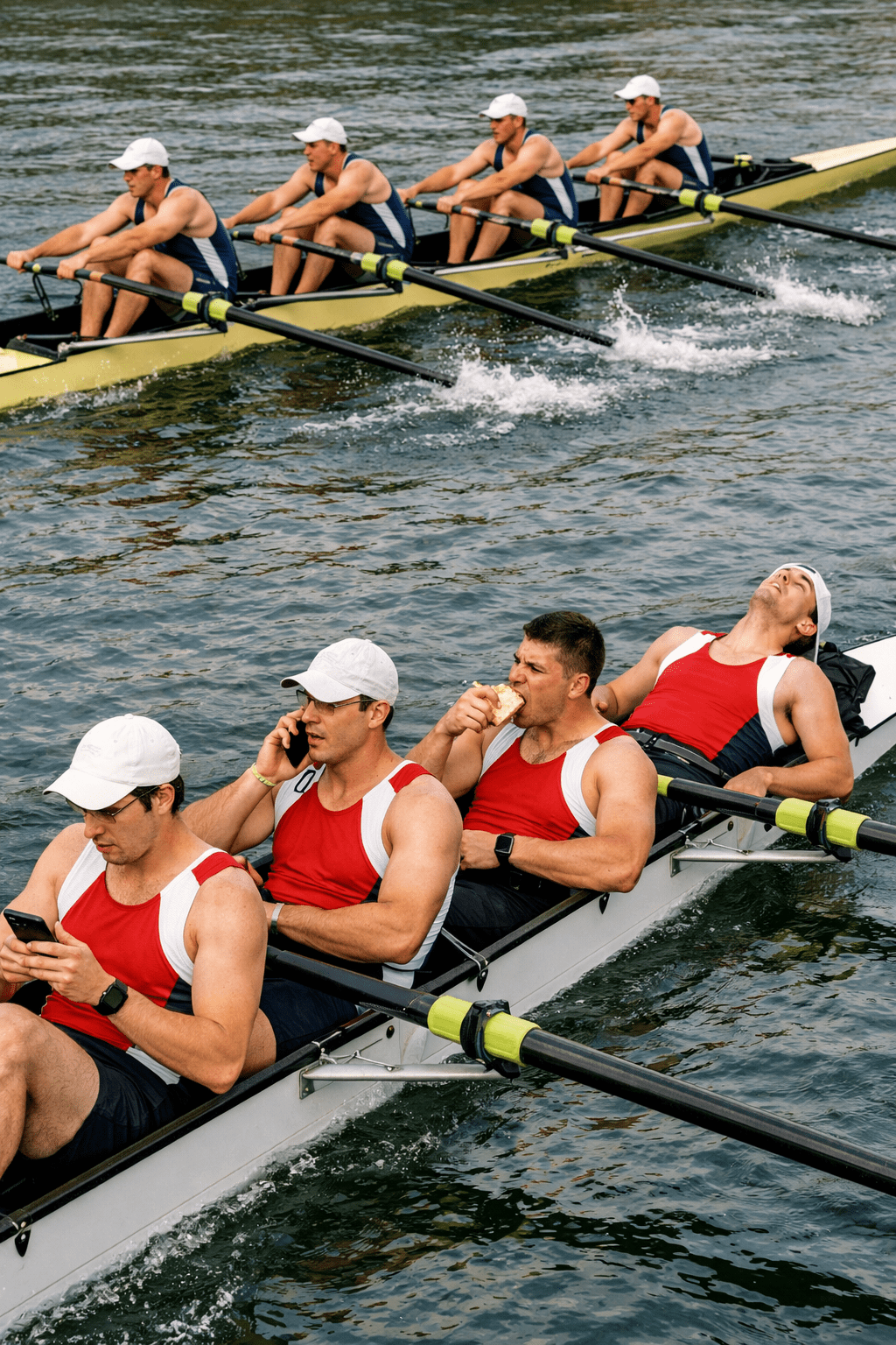 Mismo bote, distinto mundo.